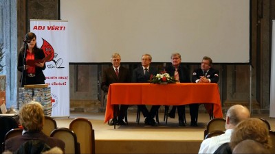 Véradók köszöntése